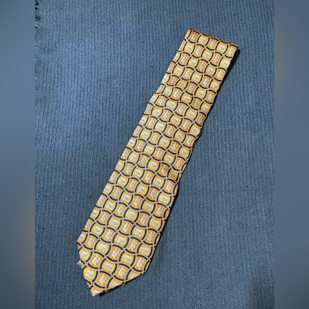 Pfizer Gold and Blue Men's Tie for Doctors or Drug Reps